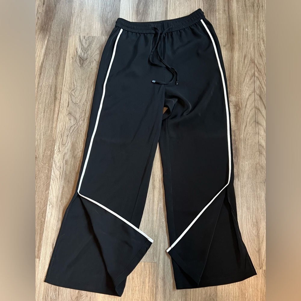 Elegant Prosper Casual Elastic Waistband Black Joggers